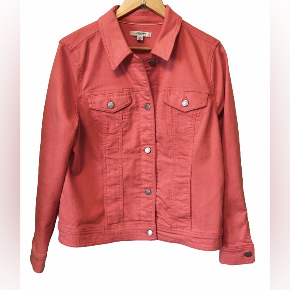 Liz Claiborne Coral Jean Jacket